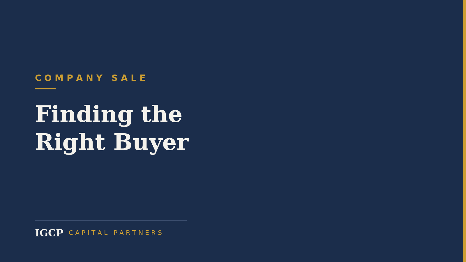 How Do I Find the Right Buyer for My Business?