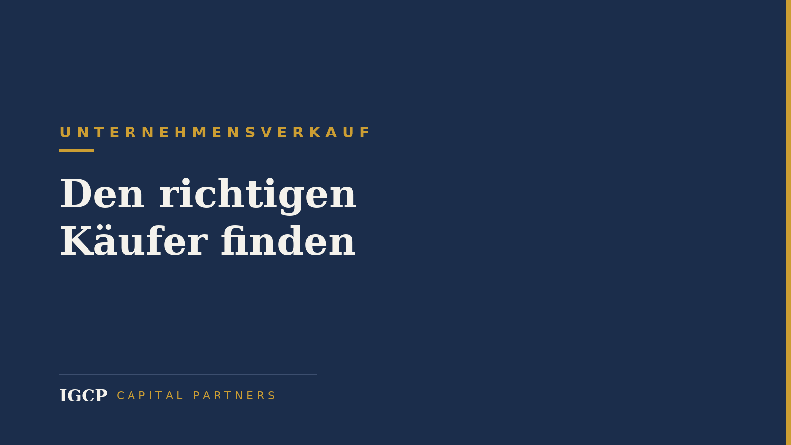 Wie finde ich den richtigen Käufer für mein Unternehmen?