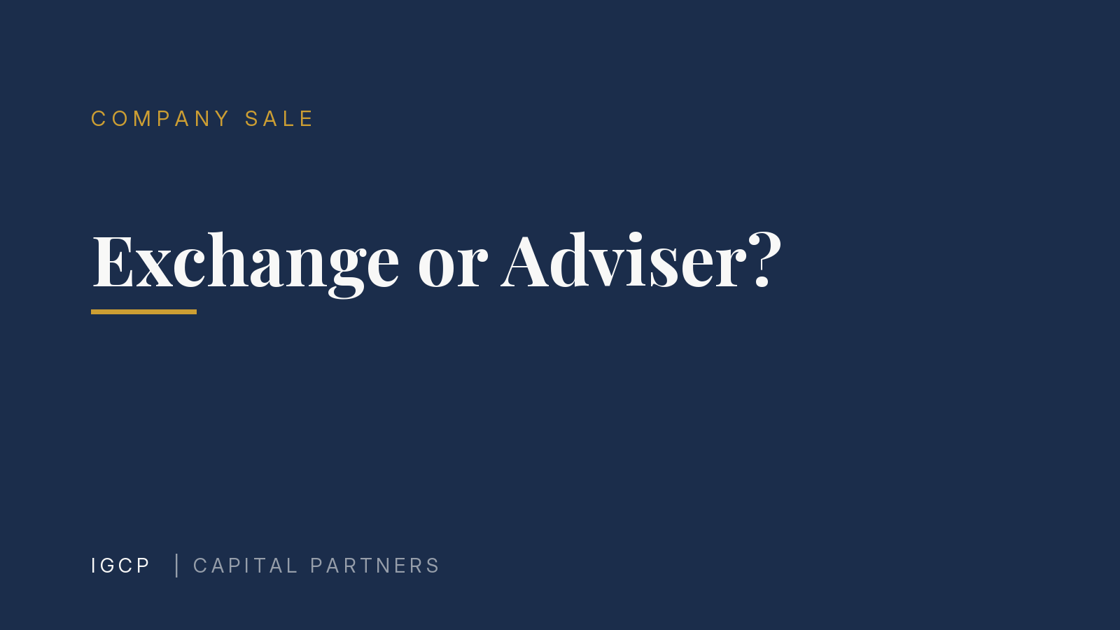 Succession Exchange or M&A Adviser? What Really Lifts the Price