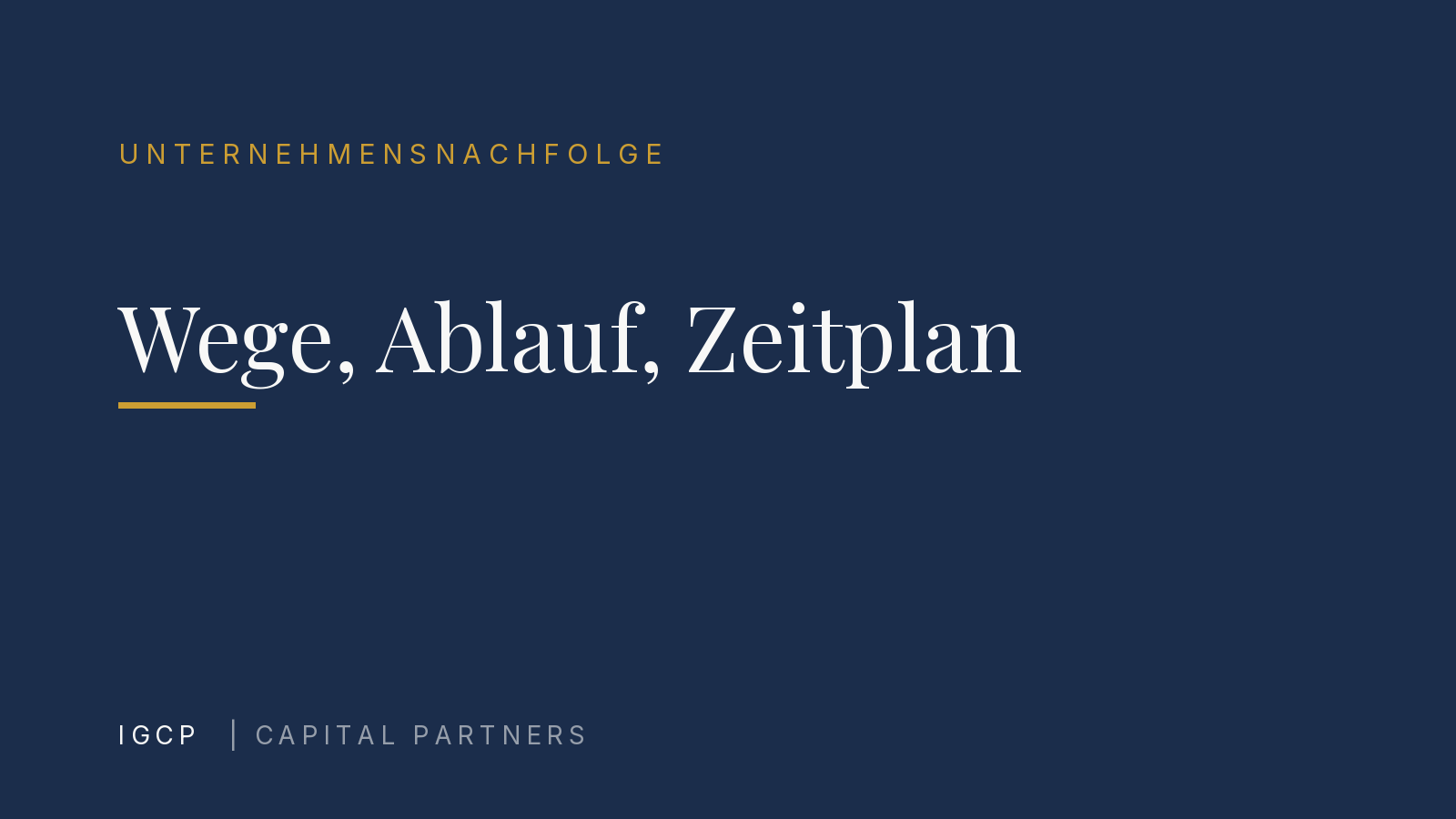 Unternehmensnachfolge: Wege, Ablauf und der richtige Zeitplan
